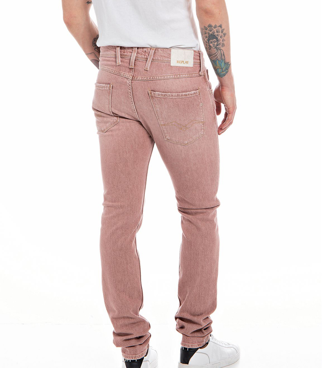 スリム ANBASS ナチュラルダイストレッチデニム 詳細画像 ライトブリック 2